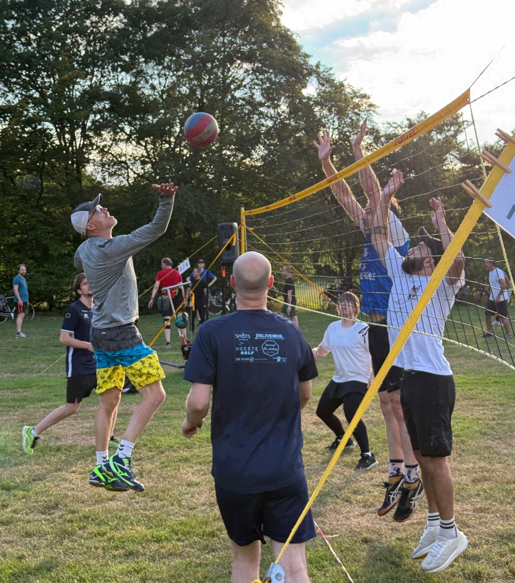 Volleybalactie tijdens een speelavond